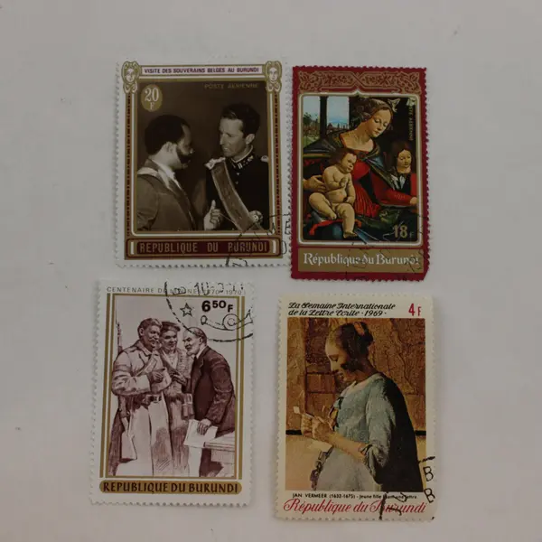 Lot of 9 Burundi 1960s 1970s Commemorative Stamps Lightly Hinged