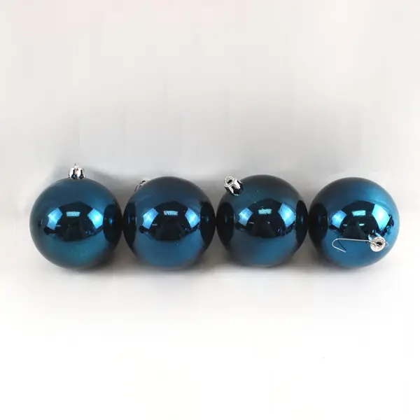 Lot of 16 Plastic Christmas Ornaments Silver Blue Purple