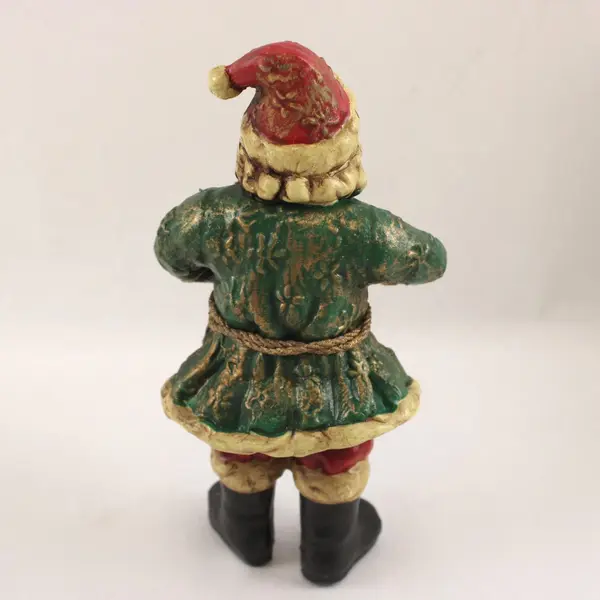 Kurt S. Adler Inc Santa Green Coat 7" Tall Decorative Christmas Figurine W1718