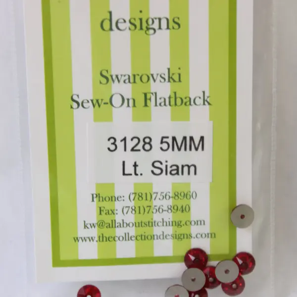 Lot of 5 Sundance Beads Dinky-Dyes Silk Ribbon Swarovski Crystals