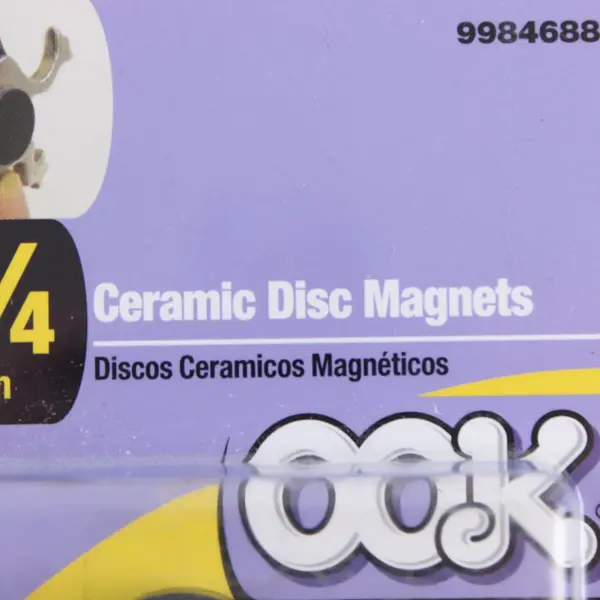 Ooks 8 Dark Gray 3/4" Round Ceramic Disc Magnets