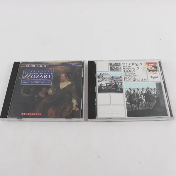 Lot of 2 Classical CDs Beethoven Eroica Wolfgang Amadeus Mozart 1756 & 1791