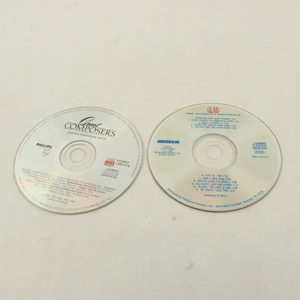 Lot of 2 CDs GLAD The Acapella Project II & Time Life Great Composers
