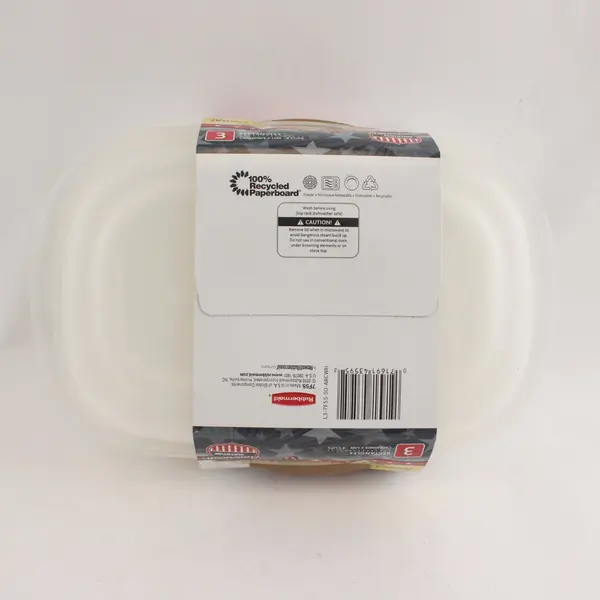 3 ct Rubbermaid TakeAlongs Rectangle Food Storage Containers Lids Quik Clik Seal