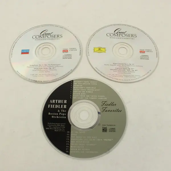 Lot of 2 Time Life Music CDs Arthur Fiedler Boston Pops Tchaikovsky