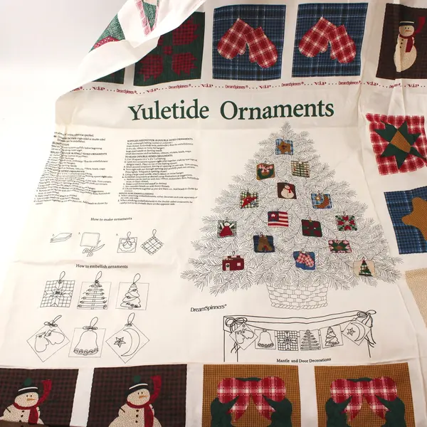 DreamSpinners Yuletide Ornaments Sewing Panel Pattern 72x44 Cranston Fabric