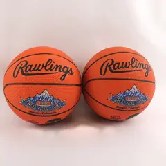 Lot of 2 Vintage 1990 Rawlings NCAA Final Four Pizza Hut Denver Mini Basketballs
