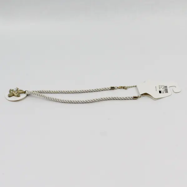 Dressbarn Nautical Gold-Tone Starfish Pendant Faux Pearls Necklace 20"