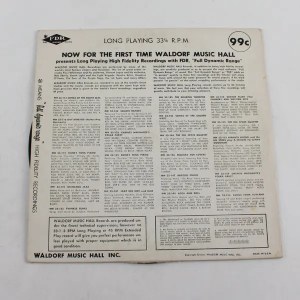 Enoch Light And His Orchestra Paris in the Spring 10" Vinyl Waldorf Music Hall