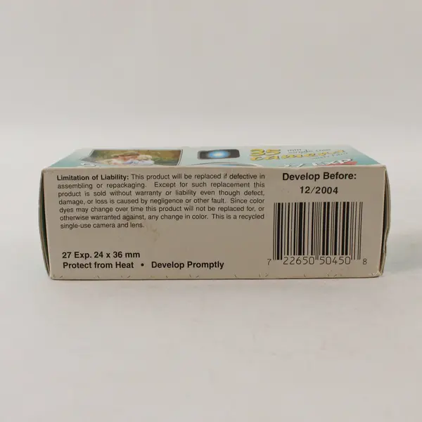 DZ30 27 Exp 35mm Single Use Disposable Camera w/ Film Collectible