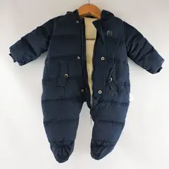 Mother Baby Bear Hooded Footed Snowsuit 6/9 Months Blue