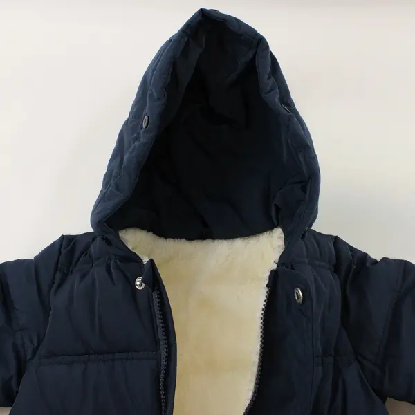 Mother Baby Bear Hooded Footed Snowsuit 6/9 Months Blue