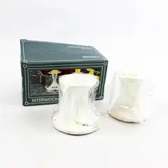 Open Box International Silver Company Silver-plated Candlesticks - 3" High 