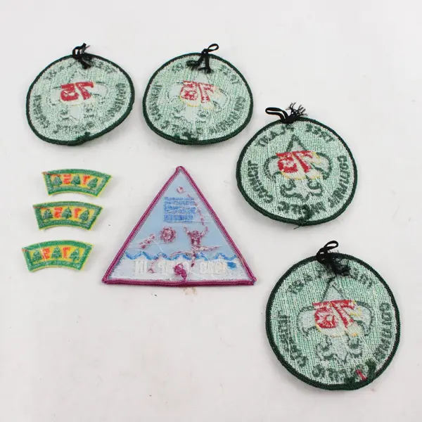 Vintage Lot Of 8 Girl Scout Patches - 1988