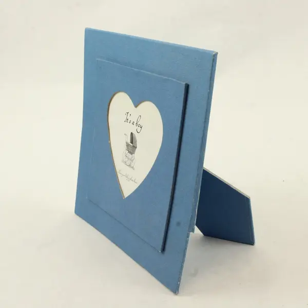 Lot of 2 Photo Album 36 Photos Size 4x6 Girl Holding Cat It's A Boy Frame Blue