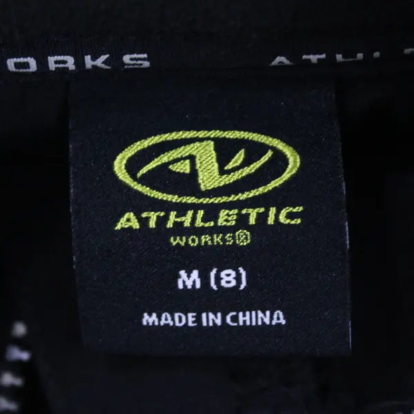 Athletic Works Black Boys M(8) Fleece Quarter Zip Pullover Kangaroo Pocket