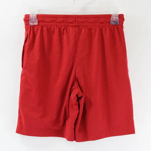 Jordan Boys Large 10-12 Yrs Gym Red Mesh Athletic Basketball Shorts 