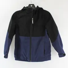 Gerry Ski Jacket Boys Small 7-8 Black Blue Full Zip Hooded Warm