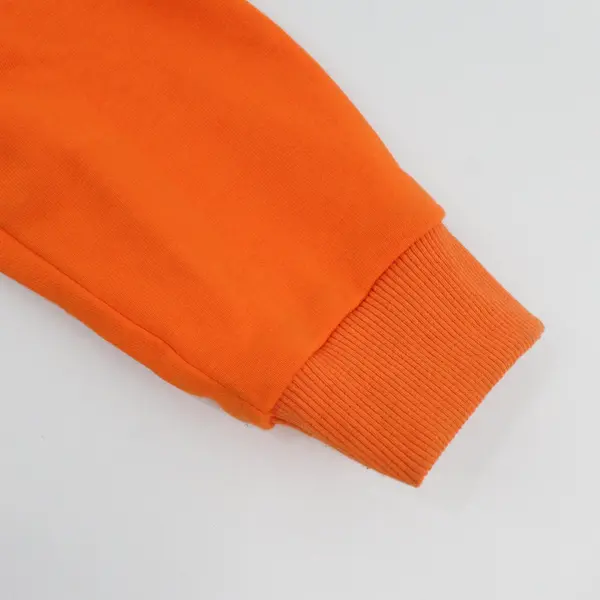 Unbranded Kids Classic Bright Orange Full Soft Hoodie Kangaroo Pocket 10-12Y