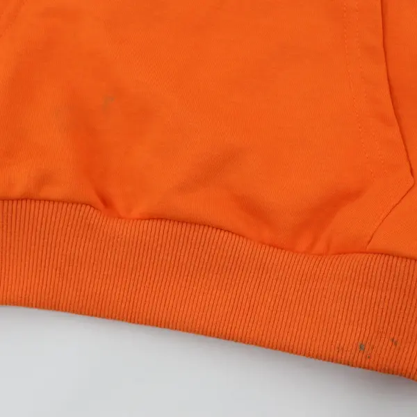 Unbranded Kids Classic Bright Orange Full Soft Hoodie Kangaroo Pocket 10-12Y