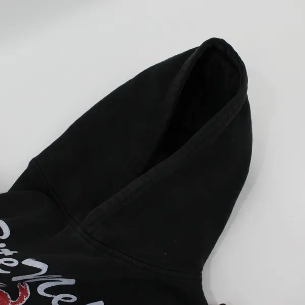 Unisex Youth Seaside Oregon Black Pullover Hoodie "Bite Me!" Small/Medium 