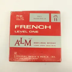 Vintage A-LM French Level One Instructional Reel-to-Reel Tape 1961 