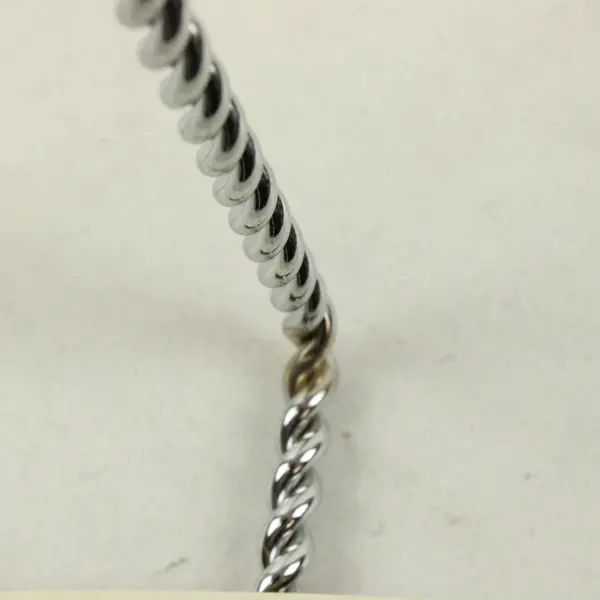 Lot of 3 Tripar Silver Tone Twisted Wire Tabletop Easel Display Stands