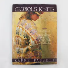 Vintage Glorious Knits by Kaffe Fassett First Edition 1985 HC DJ 35 Designs Good
