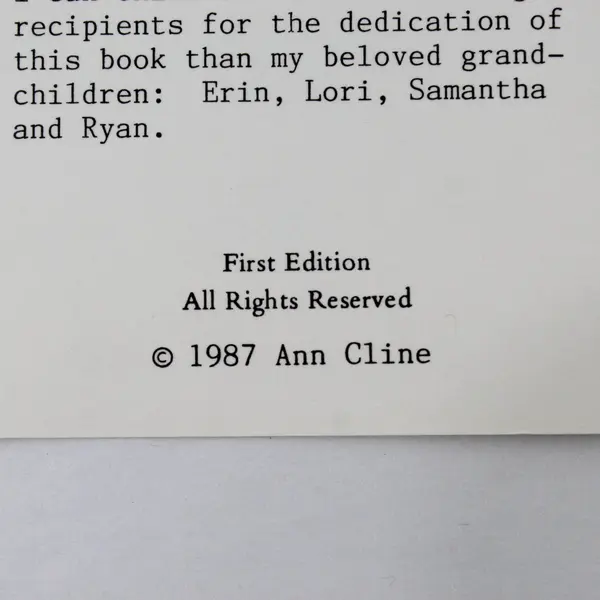 Vintage Wild Roses My Way by Ann Cline First Edition 1987 Spiral-Bound Paperback