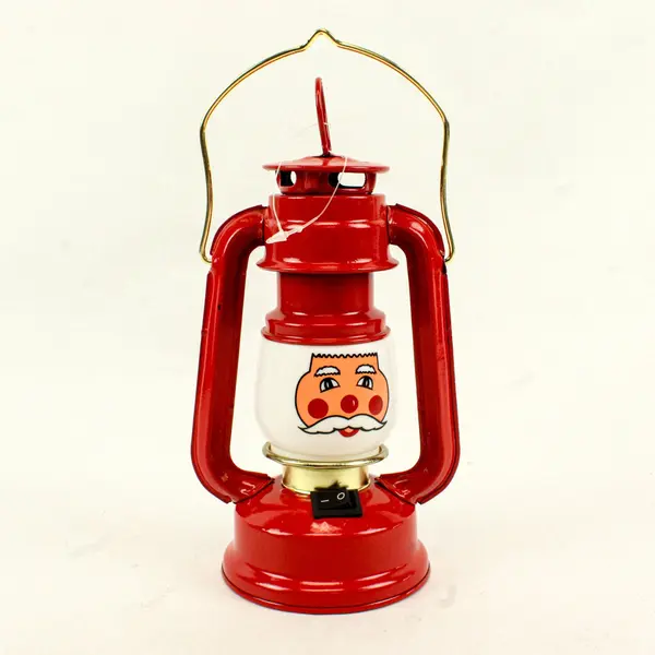 Vintage Authentic Dietz Santa Battery Lighted Lantern Christmas