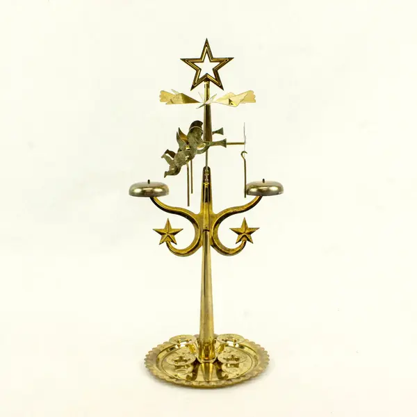 Vintage Star Chimes Engels Geläute Christmas Candle Carousel Brass Sweden Box