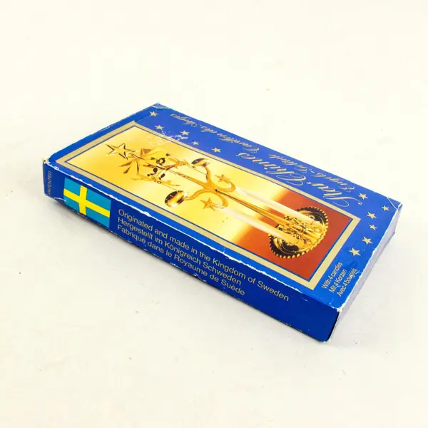 Vintage Star Chimes Engels Geläute Christmas Candle Carousel Brass Sweden Box