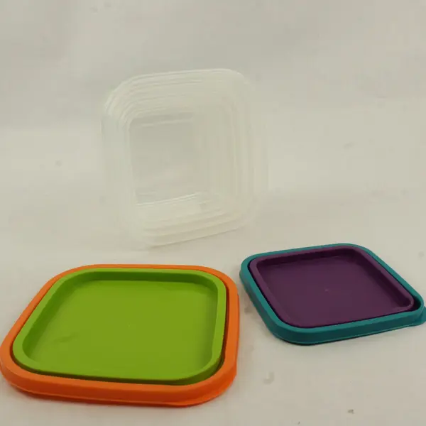 Lot of 4 Klic Box Plastic Storage Containers Assorted Sizes Food Storage