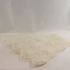 Cream Wool Blend Shawl Shrug Women's Wrap Soft Layering Piece