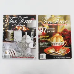 Lot of 2 Tea Time Magazines Sept/Oct 2008 & Nov/Dec 2008 Issues Good