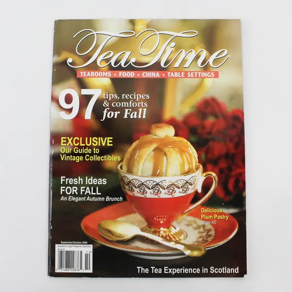 Lot of 2 Tea Time Magazines Sept/Oct 2008 & Nov/Dec 2008 Issues Good