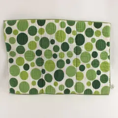 Green Polka Dot Reversible Drying Mat Kitchen Counter Dish Protector
