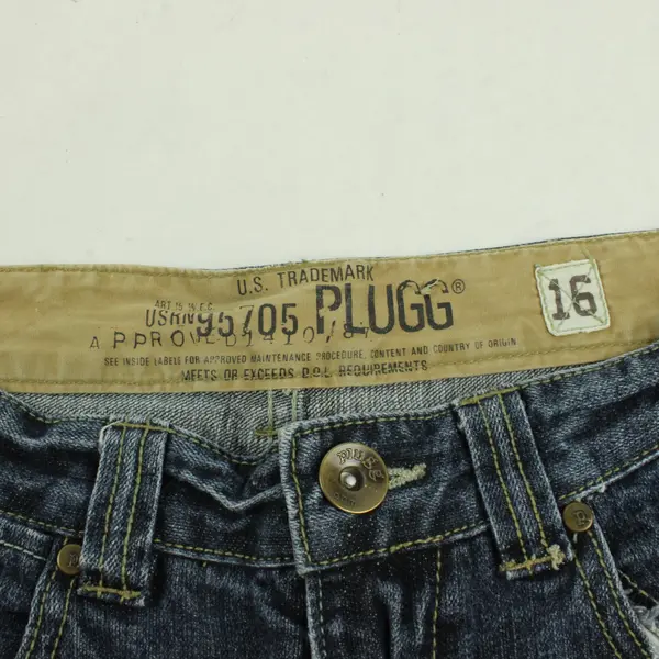 Plugg Co Boys Youth Size 16 Dark Wash Bootcut Denim Jeans