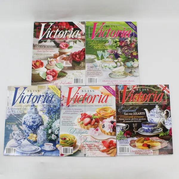 Lot of 5 Bliss Victoria Magazines 2018 Good Condition