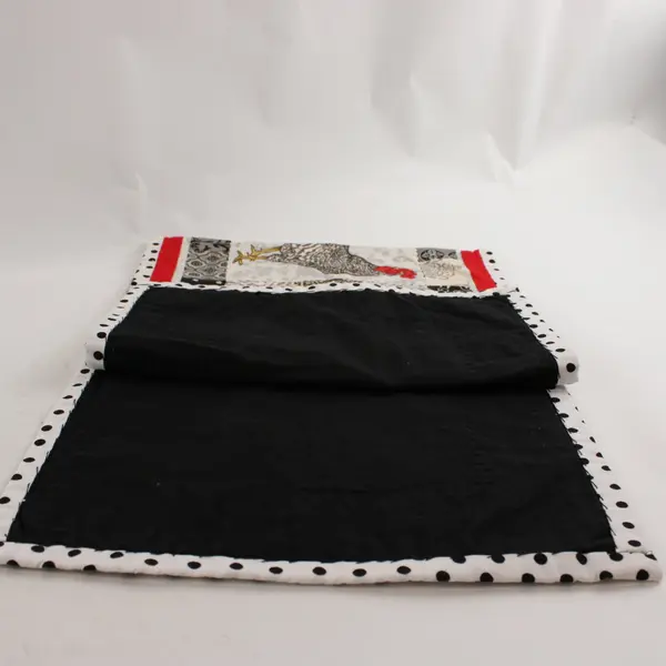 Handmade Patchwork El Gallo Rooster Table Runner Rustic Kitchen Decor 35x12.5