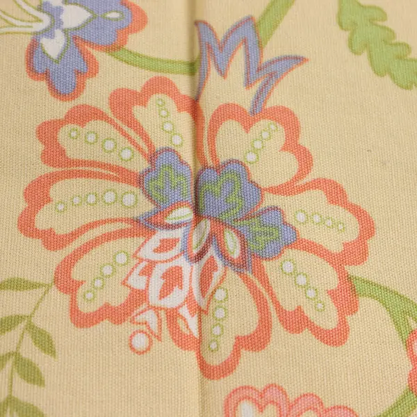 Inspired Treasures Jacobean Floral Cotton Table Runner 68x13