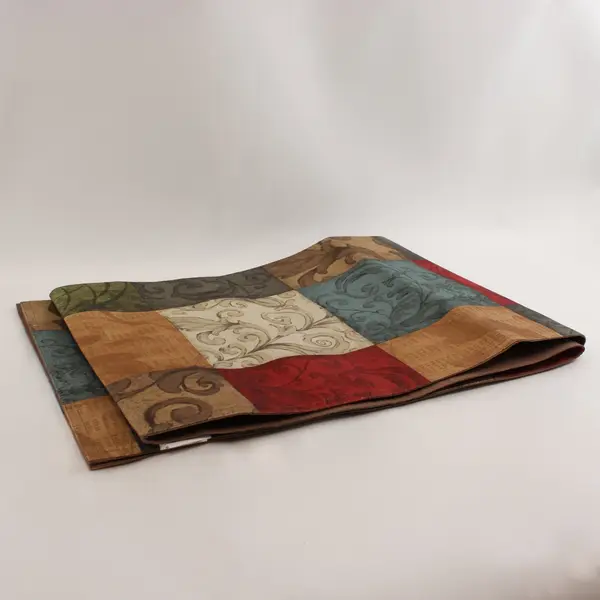 Mainstays Tuscany Patchwork Table Runner 72x13 100% Polyester