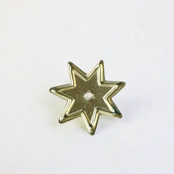 Lot of 25 Vintage Gold Tone 8 Point Star Christmas Tree Candle Holders