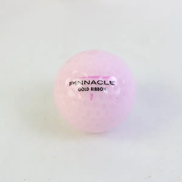 Lot of 2 Pinnacle Gold Ribbon Pink Golf Balls Breast Cancer Awareness 6 Balls