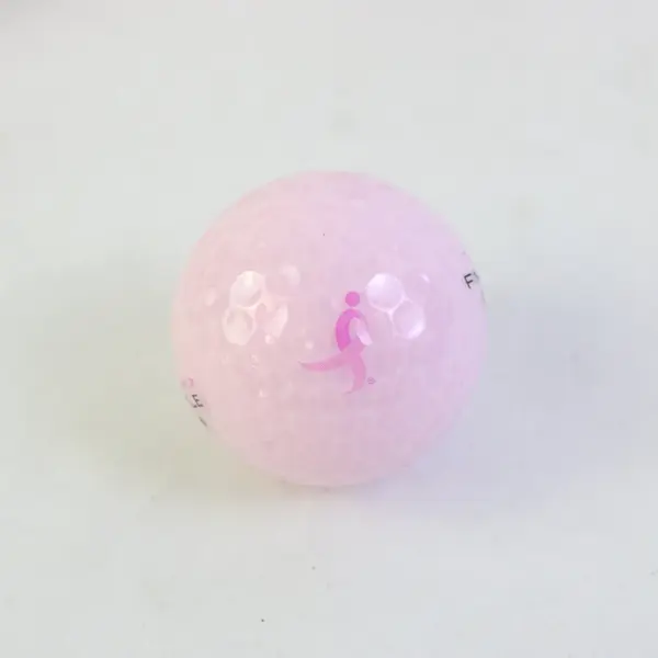 Lot of 2 Pinnacle Gold Ribbon Pink Golf Balls Breast Cancer Awareness 6 Balls