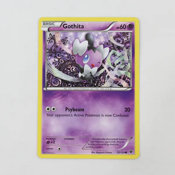 Lot of 2 Pokemon Gothita 32/124 2016 Gothorita 40/111 2014 Reverse Holo