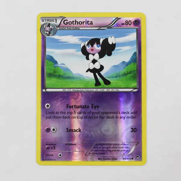 Lot of 2 Pokemon Gothita 32/124 2016 Gothorita 40/111 2014 Reverse Holo