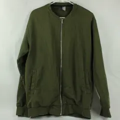 Divided by H&M Men's M Army Green Cotton Blend Full Zip Jacket