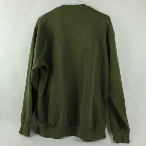 Divided by H&M Men's M Army Green Cotton Blend Full Zip Jacket
