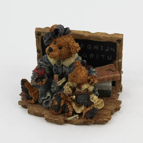 1994 Boyds Bears & Friends Miss Bruin & Bailey The Lesson  Figurine 2259